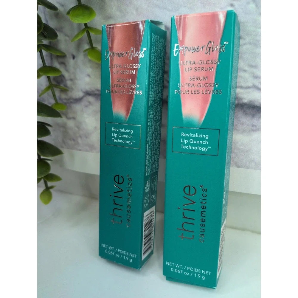 NIB LOT 2 MARISSA & SUZY💚Thrive Causemetics Empower Ultra Gloss Lip Serum Mauve
